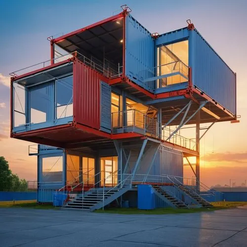 Container building,lifeguard tower,shipping containers,cubic house,cube stilt houses,cube house,prefabricated buildings,shipping container,modern architecture,frame house,control tower,stilt house,met