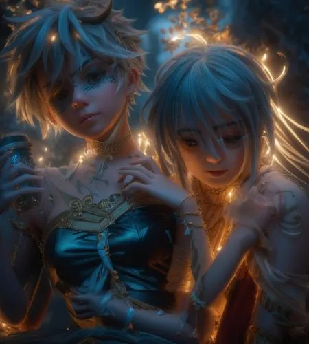 fairies,tangled,fantasia,luminous,christmas angels,cg artwork,magi,3d fantasy,illumination,gemini,vintage fairies,cinderella,fairy lanterns,sirens,light of night,fantasy picture,nami,light effects,cas