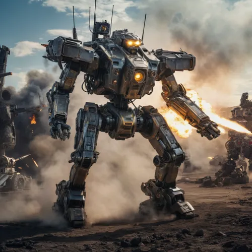 add more guns and missiles to the robot,dreadnought,war machine,robot combat,mech,mecha,transformers,military robot,gundam,megatron,heavy object,topspin,bumblebee,digital compositing,bolt-004,destroy,