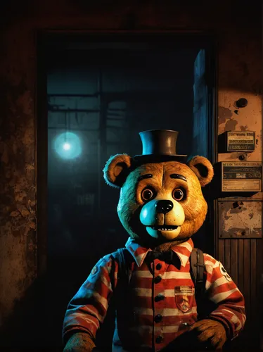 3d teddy,teddy bear waiting,teddy-bear,scandia bear,teddybear,teddy bear,teddy bear crying,bear teddy,teddy,teddy bears,plush bear,bear,cute bear,left hand bear,jigsaw,investigation,bogeyman,murderer,creepy clown,dark park,Illustration,American Style,American Style 02