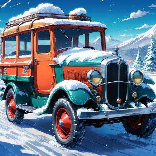 christmas retro car,christmas truck,snowplow,christmas car,snow plow,snow scene,winter tires,winter service,winter trip,christmas cars,christmas caravan,snowplowing,retro vehicle,christmas snowy background,winter background,vintage vehicle,sleigh ride,snowplows,snowmobile,santa sleigh,Illustration,Japanese style,Japanese Style 03