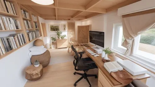 creative office,electrohome,writing desk,working space,appartement,study room,cohousing,rental studio,modern room,smartsuite,annexe,archidaily,modern office,residencies,arkitekter,hallway space,shared apartment,smart home,inverted cottage,reading room,Photography,General,Realistic