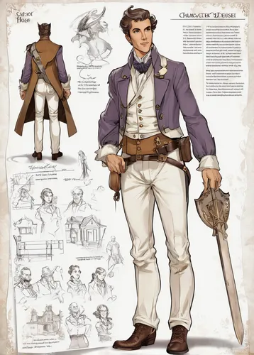 tower flintlock,flintlock pistol,quarterstaff,male character,costume design,the sandpiper general,gunfighter,east indiaman,a carpenter,east-european shepherd,revolvers,frock coat,naval officer,robert harbeck,main character,thames trader,thomas heather wick,steampunk,drover,gunsmith,Unique,Design,Character Design