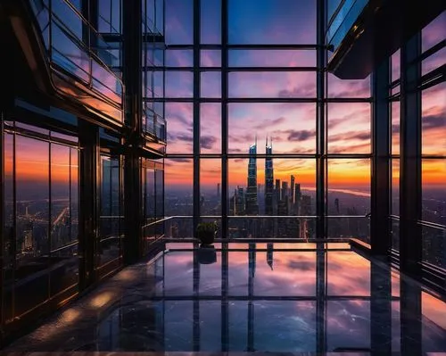 sky city tower view,glass wall,above the city,skyscraper,top of the rock,glass window,elevator,skyscrapers,sky apartment,skydeck,the observation deck,burj khalifa,dubai,the skyscraper,glass building,makati,skyloft,window to the world,skycraper,observation deck,Illustration,Retro,Retro 04