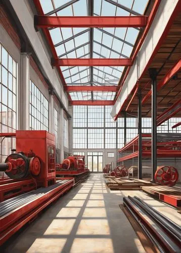 industrial landscape,industrial hall,factories,industrial plant,manufactory,industrial tubes,warehouses,factory hall,empty factory,industrielle,steel construction,industrial building,industrial fair,industrie,ship yard,carreau,warehousing,industrielles,forklifts,industries,Illustration,Abstract Fantasy,Abstract Fantasy 05