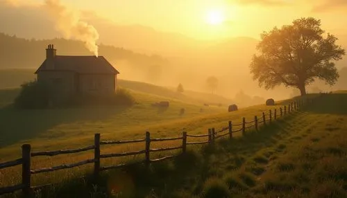 bucovina,bucovina romania,carpathians,ore mountains,autumn morning,maramures,countryside,morning mist,rural landscape,bucolic,polding,home landscape,farm landscape,foggy landscape,spring morning,northern black forest,moravia,meadow landscape,goldenlight,thuringia,Photography,General,Realistic