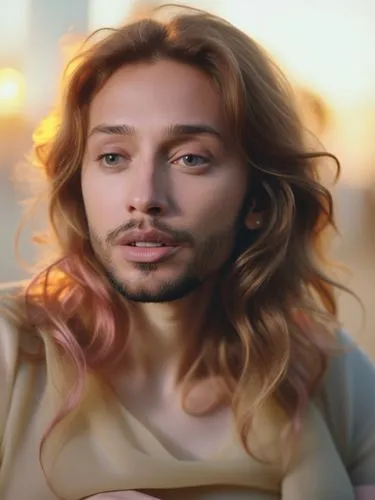 Bearded softness,a man with long hair and blonde hair,wormleighton,malone,iglesias,iskandar,lebeouf,norota,Photography,General,Cinematic