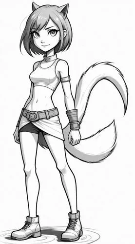 anthro,ringtail,tails,hairtail,cat tail,jubei,Design Sketch,Design Sketch,Detailed Outline