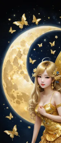 zodiac sign libra,horoscope libra,gold foil mermaid,moon and star background,the zodiac sign pisces,fairy galaxy,wand gold,queen of the night,celestial body,mid-autumn festival,fairies aloft,stars and