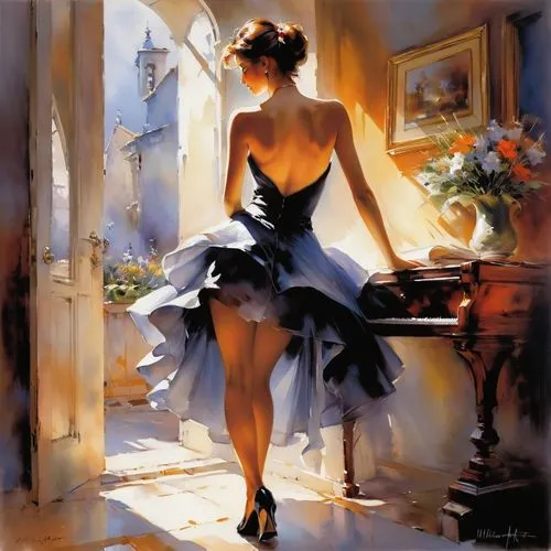 danseuse,martindell,heighton,dmitriev,jansons,domergue,vettriano,petticoats,donsky,woman silhouette,a girl in a dress,sylphide,jeanneney,guenter,wilk,italian painter,tulle,adamov,basov,dressmaker,Conceptual Art,Oil color,Oil Color 03