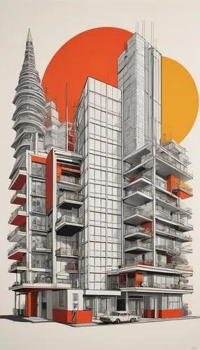 archigram,constructivist,constructivism,lasdun,corbu,multistorey,seidler,docomomo,tschumi,kirrarchitecture,unbuilt,escala,sedensky,ctbuh,arquitectonica,architectures,architettura,asian architecture,bouygues,highrises,Illustration,Vector,Vector 20