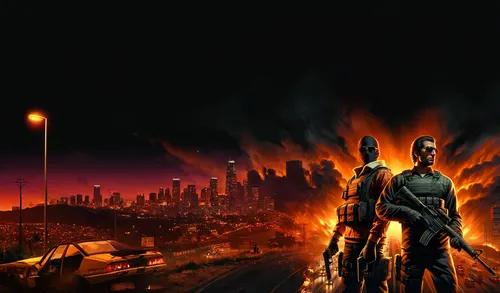 GTA V background,city in flames,superhero background,fire background,black city,batman,apocalyptic,apocalypse,the conflagration,human torch,red hood,half life,armageddon,post apocalyptic,game art,burn