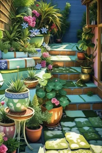 balcony garden,cartoon video game background,patio,patios,garden design sydney,roof landscape,Photography,General,Realistic