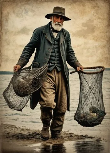 version john the fisherman,fisherman,man at the sea,commercial fishing,fishmonger,thames trader,fishing nets,fish-surgeon,fishing net,basket weaver,fisher,fishermen,fishing gear,angler,fishing trawler,seafaring,basket maker,fishing classes,big-game fishing,rock fishing,Photography,General,Fantasy