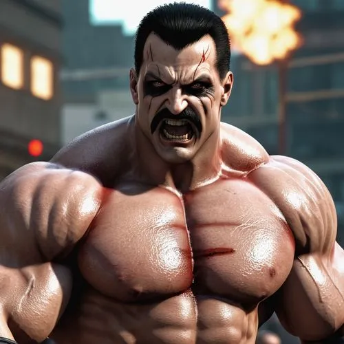 haggar,heihachi,kazuya,zangief,harada,gotoku,goro,hakan,angry man,majima,kraven,tekken,kiryu,ferrigato,sagat,nudelman,inoki,ryokuken,bara,pec,Photography,General,Realistic