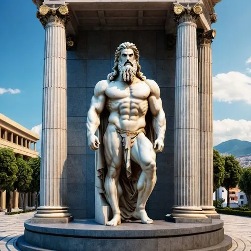 statue of hercules,poseidon,polykleitos,eurypylus,herakles,philoctetes,Photography,General,Realistic