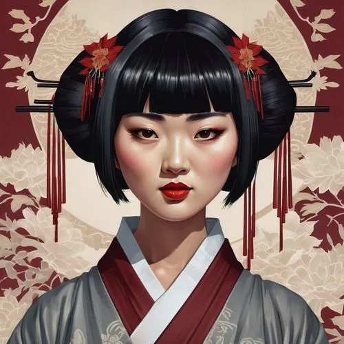 vintage asian,yasumasa,japanese woman,asian woman,geiko,toshiko,Conceptual Art,Fantasy,Fantasy 01