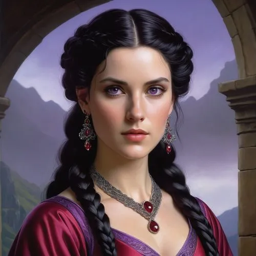 arwen,drusilla,gothel,liliana,kahlan,guinevere,katherina,lucretia,fantasy portrait,lucrezia,mervat,esmeralda,lutetia,melisandre,kassandra,scythia,rosaria,caramon,poppaea,inara,Conceptual Art,Fantasy,Fantasy 28