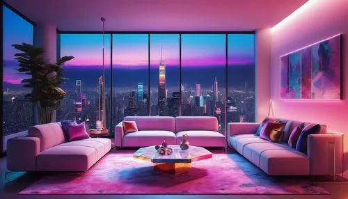 apartment lounge,sky apartment,livingroom,living room,penthouses,modern living room,great room,modern room,an apartment,apartment,modern decor,luxe,condo,shared apartment,pink chair,skyloft,modern minimalist lounge,interior design,sitting room,condos,Conceptual Art,Daily,Daily 15