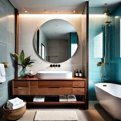 luxury bathroom,modern minimalist bathroom,shower bar,bathroom,modern decor,interior modern design,contemporary decor,bathtub,interior design,bathroom cabinet,bathtub accessory,geometric style,tub,beauty room,boutique hotel,washbasin,teal blue asia,modern style,hotel w barcelona,shower door,Photography,General,Realistic