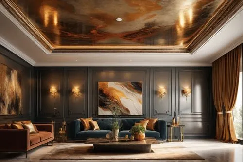 luxury home interior,interior decoration,fromental,interior decor,gournay,interior design,contemporary decor,great room,wallcoverings,marble painting,sitting room,ornate room,chambre,stucco ceiling,livingroom,gold paint strokes,gold wall,wallcovering,modern decor,claridge,Art,Artistic Painting,Artistic Painting 37