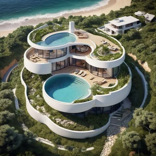 dunes house,holiday villa,luxury property,3d rendering,escala,residensea,Unique,3D,Panoramic