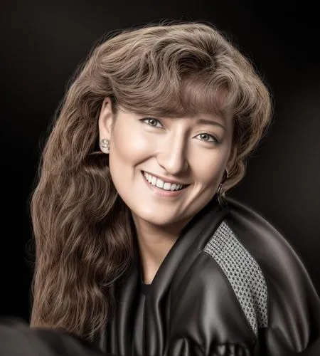 a woman with brown hair is smiling for a picture,moskvina,yakimova,eleniak,sergeyeva,uschi,cetkovska,Common,Common,Natural