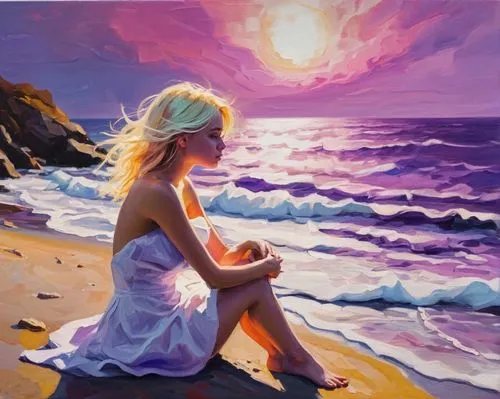 oil painting on canvas,oil painting,art painting,beach landscape,oil on canvas,sea landscape,seascape,girl on the dune,painting,sun and sea,oil paint,beach moonflower,italian painter,photo painting,beach scenery,painter,dream beach,sea breeze,fabric painting,painting technique