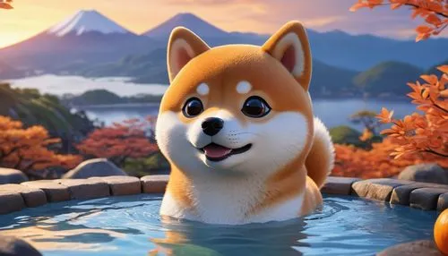 hachiko,inu,garrison,shibe,ein,shiba,Unique,3D,3D Character