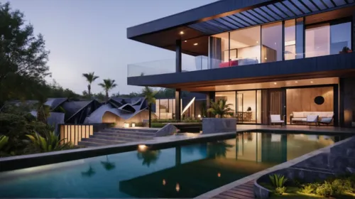 very clear sunny day with no clouds,modern house,landscape design sydney,modern architecture,holiday villa,dunes house,landscape designers sydney,tropical house,luxury property,luxury home,pool house,