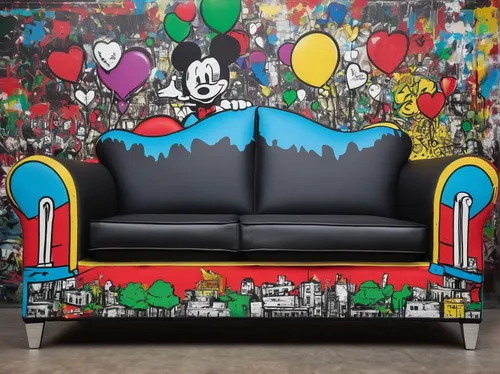 studio couch,wall sticker,mickey mouse,kids room,graffiti art,mickey,sofa set,loveseat,cartoon video game background,chalkboard background,children's room,couch,mickey mause,micky mouse,wall art,chaise lounge,wall paint,furnitures,boy's room picture,wall decoration,Conceptual Art,Graffiti Art,Graffiti Art 01