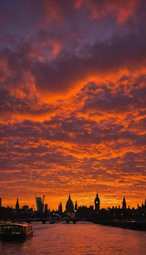 red sky at morning,red sky,city of london,thames,river thames,london,thames trader,orange sky,epic sky,st pauls,dramatic sky,atmosphere sunrise sunrise,shard of glass,pink dawn,sunrise in the skies,full hd wallpaper,great britain,easter sunrise,london bridge,big ben,Art,Artistic Painting,Artistic Painting 36