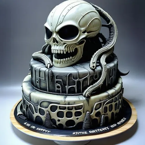 skull statue,skull sculpture,day of the dead skeleton,birthday cake,a cake,bowl cake,Conceptual Art,Sci-Fi,Sci-Fi 02