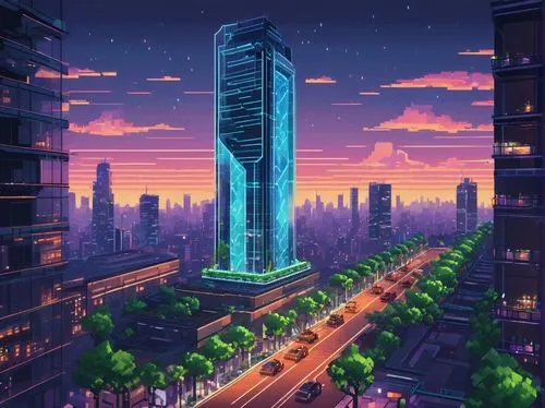 skyscraper,the skyscraper,cybercity,skyscrapers,skyscraper town,supertall,cityscape,electric tower,cybertown,pc tower,skyscraping,futuristic landscape,evening city,sky apartment,skycraper,tokyo city,urban towers,metropolis,cyberport,ctbuh,Unique,Pixel,Pixel 01