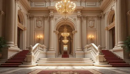 europe palace,grandeur,palladianism,staircase,venetian hotel,hallway,marble palace,neoclassical,hall of the fallen,3d render,ornate room,entrance hall,palaces,neoclassicism,royal interior,ornate,ballroom,the palace,palace,capitol,Photography,General,Realistic