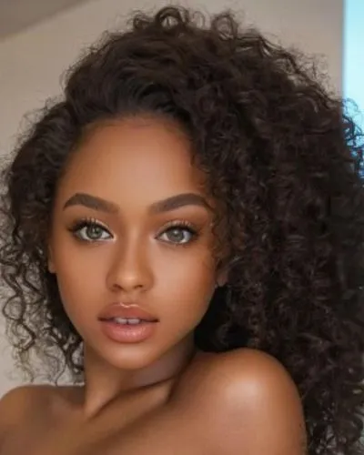 a very attractive black woman with long brown hair,beautiful african american women,ash leigh,angolan,african american woman,mixed breed,eritrean