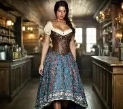 dirndl,barmaid,country dress,corsets,duchesse,corsetry