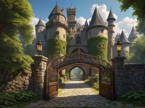 nargothrond,fairy tale castle,riftwar,castledawson,castle of the corvin,gondolin,fairytale castle,castlelike,beleriand,diagon,castletroy,castleguard,knight's castle,castel,citadels,blackgate,bethlen castle,bewcastle,maplecroft,bonnycastle,Art,Classical Oil Painting,Classical Oil Painting 12