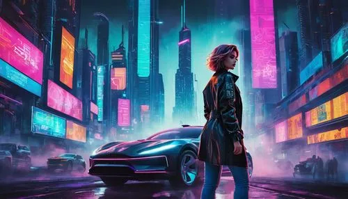 cyberpunk,futuristic,girl and car,dystopian,nerve,sci fiction illustration,cityscape,mercedes eqc,urban,pedestrian,futuristic landscape,merc,dystopia,futuristic car,neon arrows,infiniti,metropolis,colorful city,neon,cg artwork,Unique,Paper Cuts,Paper Cuts 06