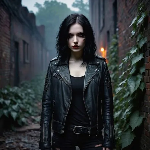 vause,goth woman,apoptygma,gothic woman,underworld,momsen,dark angel,morganville,behenna,salander,selene,molko,ravenswood,leather jacket,esme,gothika,amaranthe,leathered,placebo,devany,Art,Artistic Painting,Artistic Painting 30