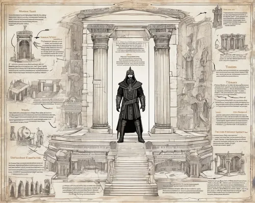 monument protection,figure of justice,freemasonry,justice scale,obelisk tomb,doric columns,lincoln monument,classical antiquity,column chart,masonic,freemason,three pillars,abraham lincoln monument,vector infographic,the ancient world,ancient roman architecture,hall of the fallen,pantheon,monuments,infographic elements,Unique,Design,Infographics