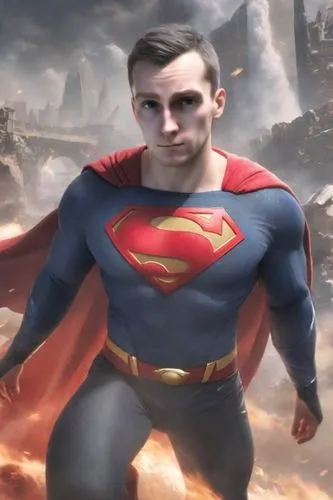 Hands,a man wearing a superman costume, standing with his cape open,vermaelen,supes,kryptonian,superman,stutman,supersemar