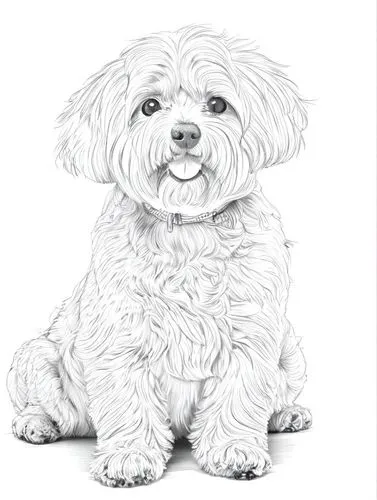 cavapoo,cavachon,havanese,tibetan terrier,dog illustration,dog drawing,shih-poo,shih poo,lhasa apso,sealyham terrier,dog line art,shih tzu,bearded collie,cockapoo,maltepoo,bichon frisé,yorkipoo,bichon,coton de tulear,cavalier king charles spaniel,Design Sketch,Design Sketch,Character Sketch