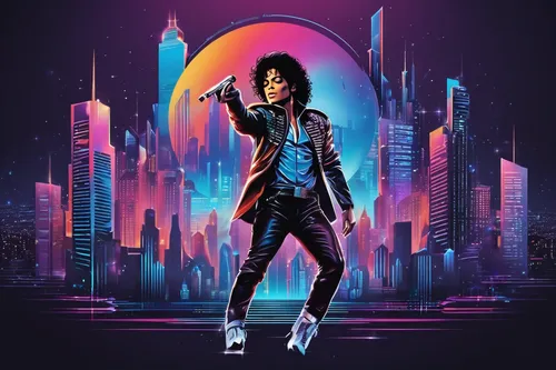 disco,80's design,michael jackson,the king of pop,michael joseph jackson,moon walk,80s,vector illustration,vector art,thriller,vector graphic,cyberpunk,futuristic,sci fiction illustration,diamond-heart,ultraviolet,birds of prey-night,prism,purple rain,spotify icon,Unique,Design,Logo Design