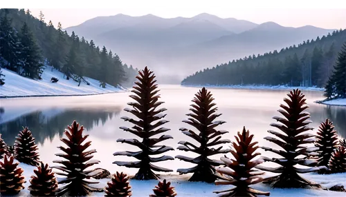 winter background,christmas snowy background,coniferous forest,snow landscape,larches,winter lake,snowy landscape,winter landscape,christmas landscape,landscape background,snowy mountains,nature background,spruce trees,fir trees,alpine landscape,pine trees,fir forest,snow in pine trees,winter forest,coniferous,Conceptual Art,Daily,Daily 08