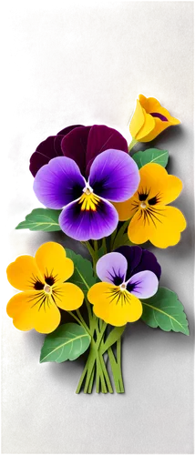 Delicate pansy, colorful petals, intricate details, yellow center, soft focus, shallow depth of field, vibrant colors, warm lighting, 3/4 composition, close-up shot, gentle blur effect, realistic text