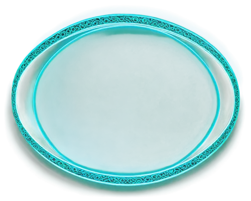 Blue-green, bright vibrant, neon glow, pastel undertones, iridescent sheen, metallic finish, reflective surface, intricate patterns, ornate details, circular composition, close-up shot, high contrast,