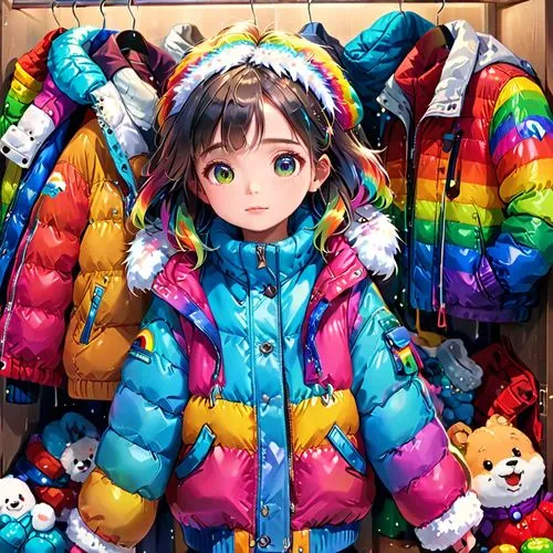 parka,winter clothing,snowsuit,winter clothes,rainbow rabbit,nanako,Anime,Anime,General