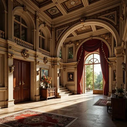 entrance hall,hermitage,witley,brodsworth,royal interior,ornate room,cliveden,villa cortine palace,cochere,foyer,peterhof palace,harlaxton,semperoper,the lviv opera house,athenaeum,russborough,nostell,hallway,victorian room,mikhailovsky