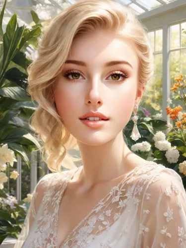 romantic portrait,blonde in wedding dress,dahlia white-green,bridal,romantic look,white dahlia,bride,dahlia,portrait background,wedding dress,linden blossom,dahlia bloom,sun bride,bridal clothing,beautiful girl with flowers,bridal dress,girl in flowers,dahlias,silver wedding,fantasy portrait